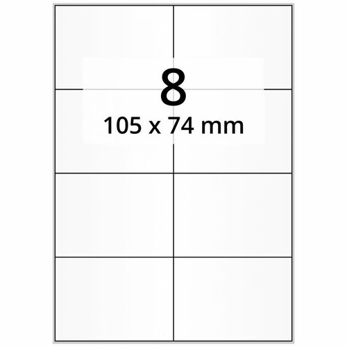 Adesivi bianco opaco 8 - bianco,