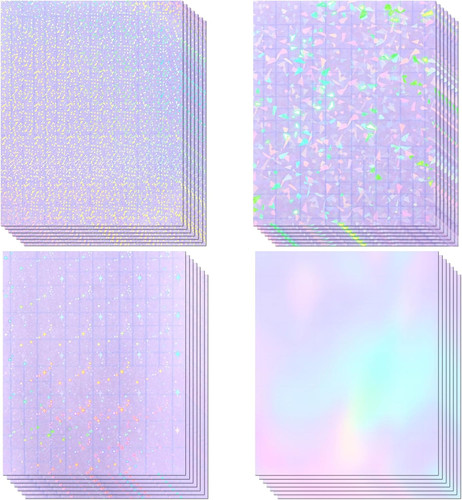 Papel adesivo olografico - papel,