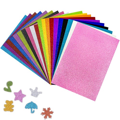 Carta glitterata adesiva - carta,
